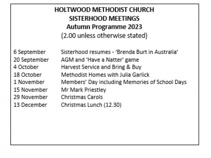 Sisterhood Autumn 2023