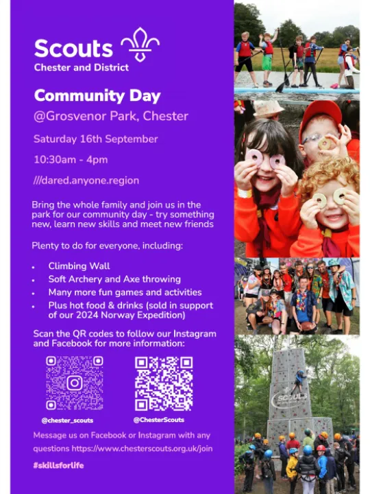 Scouts Community Day Poster – Sep 2023