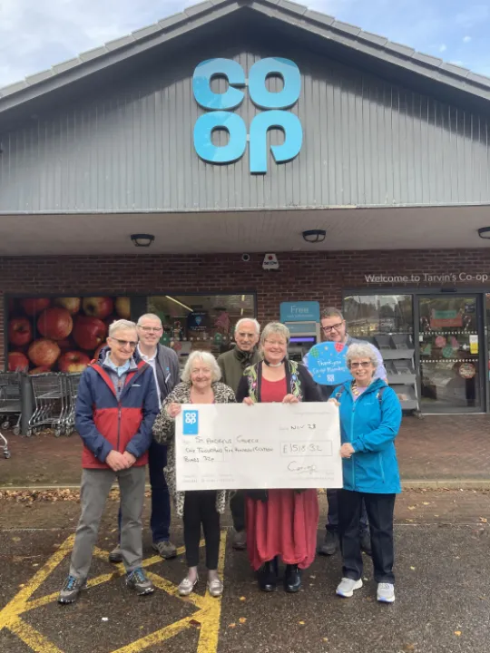 St Andrews Receiving Co-op Community Fund Cheque Nov 2023 Img_5882