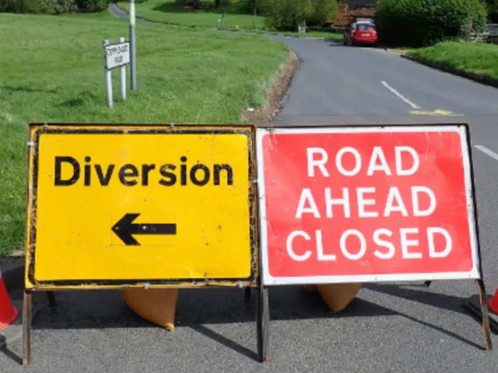 Road Closure Sign