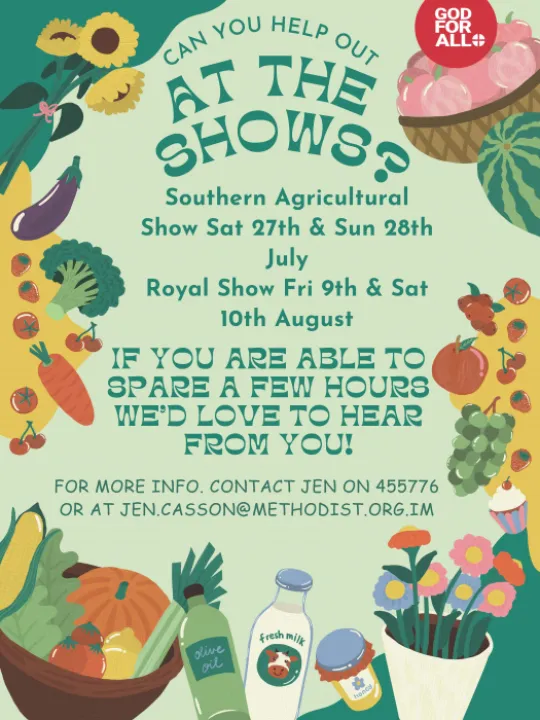 Can you help out at the agricultural shows?