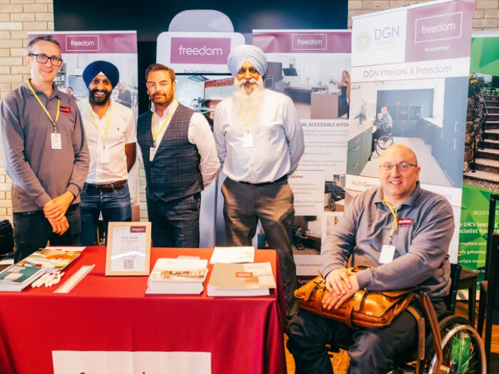 Exhibitor Freedom by Symphony Show Visitors Their