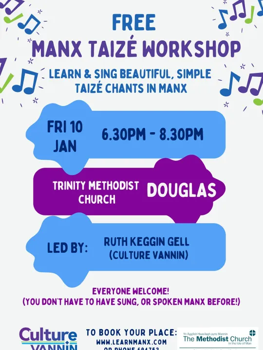 Manx Taize Workshop Poster Culture Vannin