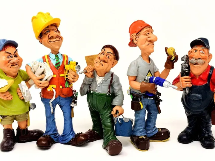 Handyman, construction site, workers, force, characters, fun, diy, construction work, work, to build, construction worker, building, housebuilding, craft, tool, architecture, maurer, renovation, hard work, helmet, building trade, works, handyman, handyman