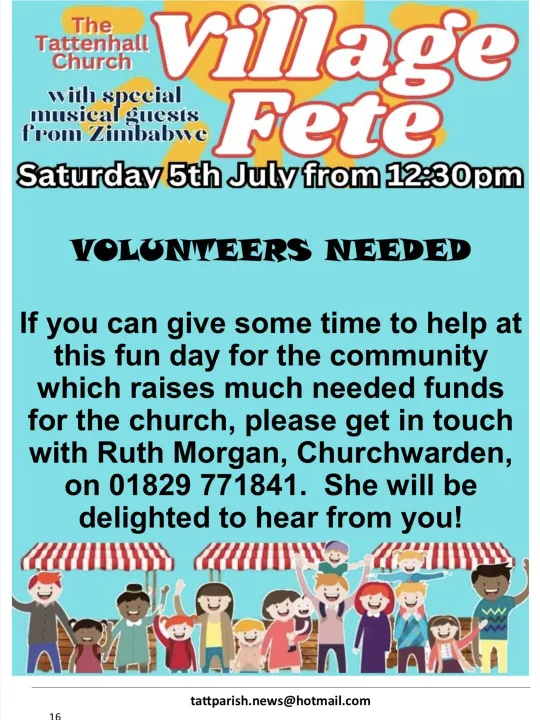 Village Fete volunteers