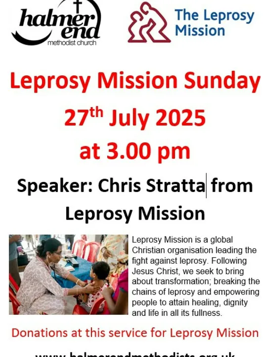 Leprosy Mission Sunday 27th July 2025_250717