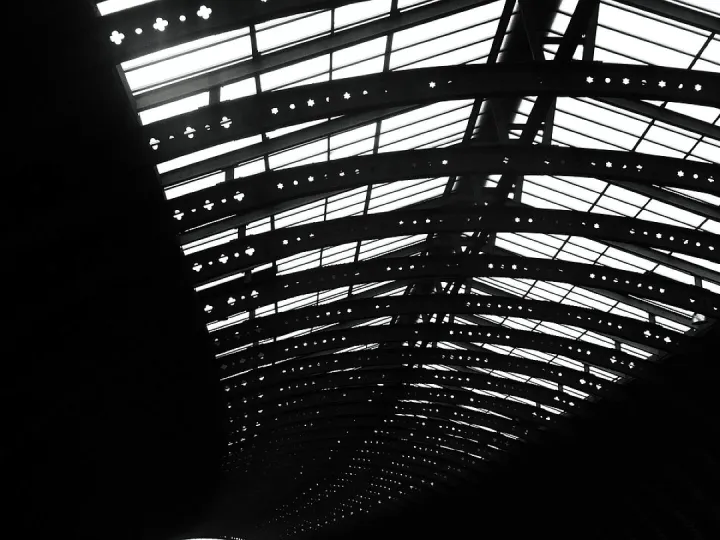 Roof, iron, glass, construction, steel, structure,