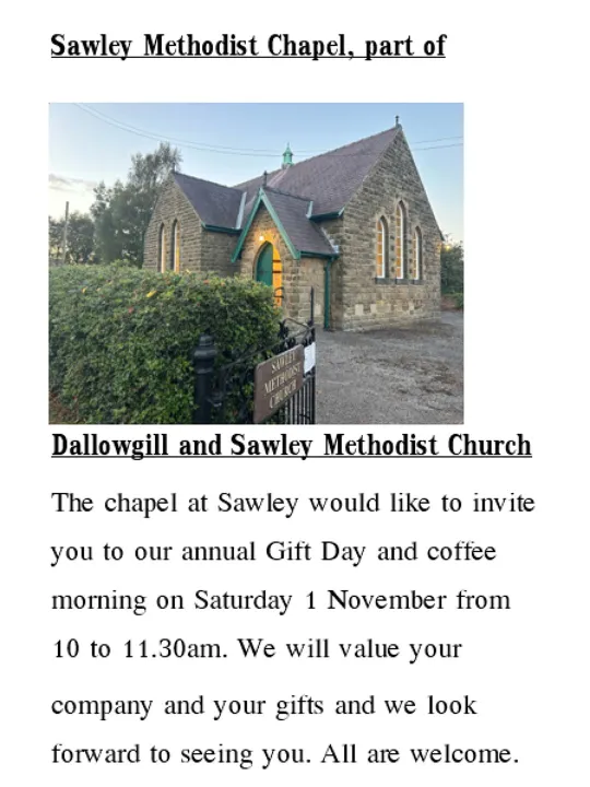 Sawley Gift Day