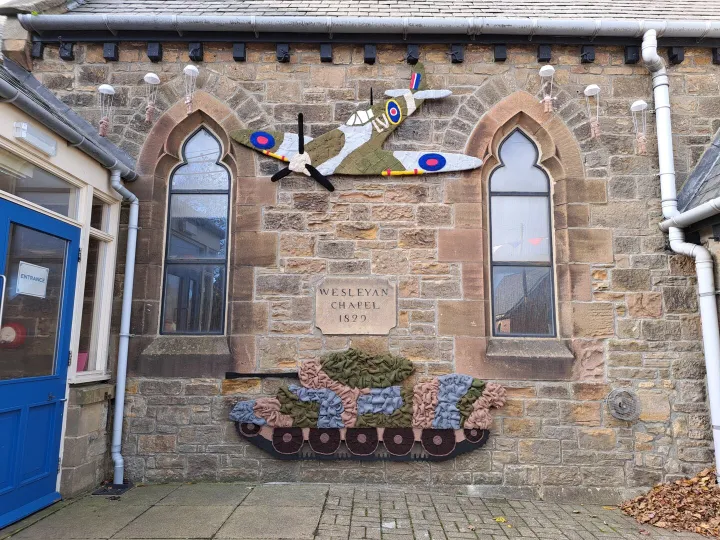 Etherley Remembrance Outside Church