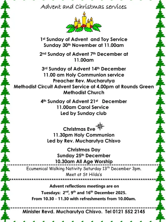 Advent & Christmas Services 2025