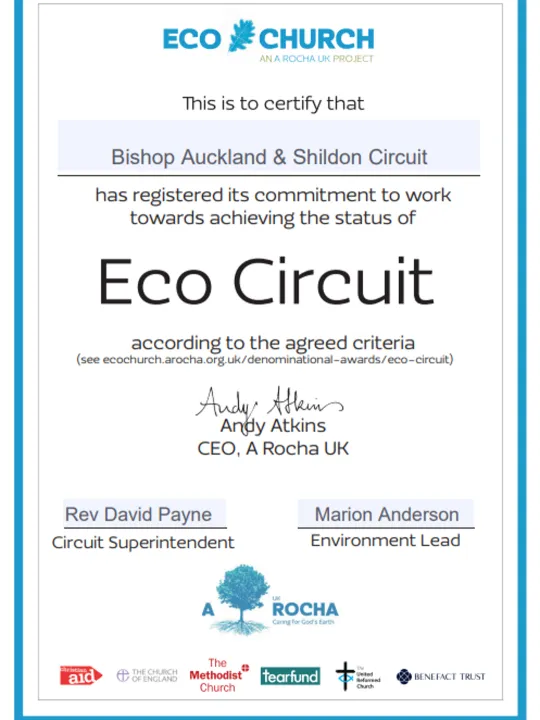 Bas Eco Circuit Certificate registration