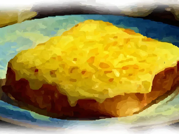 Cheese, toast, painting, plate, cheese on toast