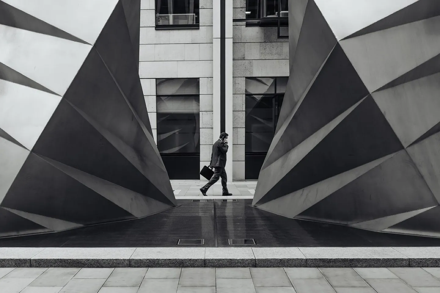 Businessman in the city