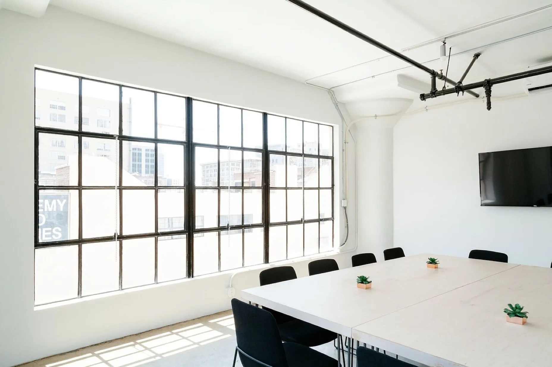 Interior, design, tables, chairs, white, wall