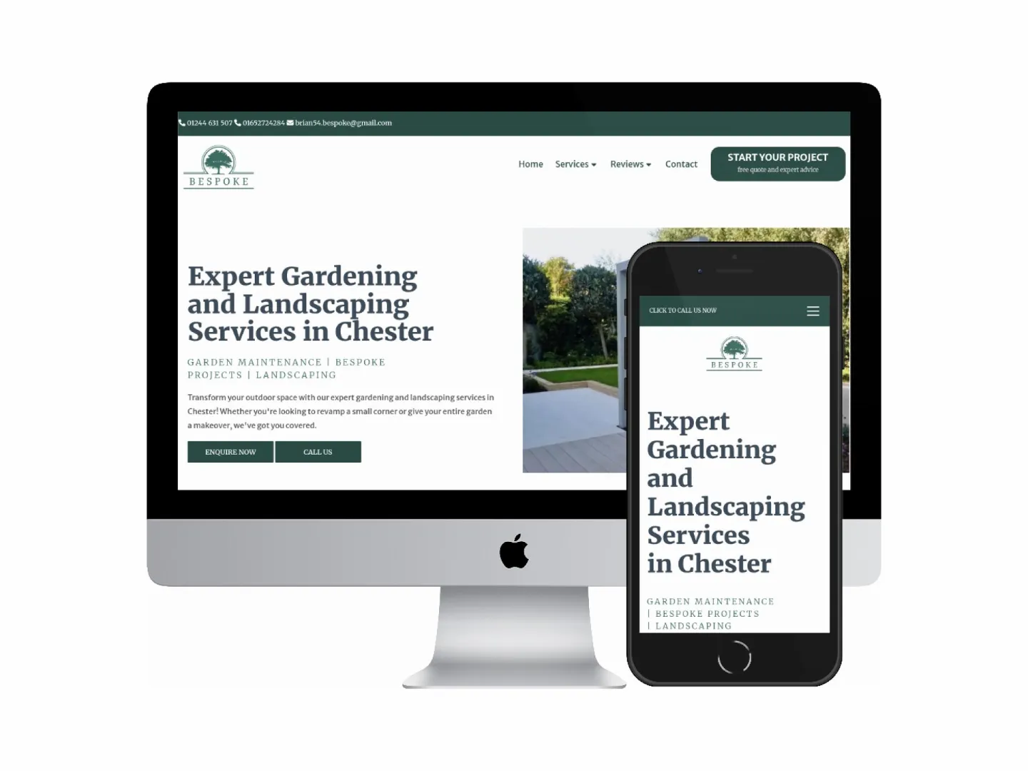 Responsive web design by Fruitcake Media for Warrington business