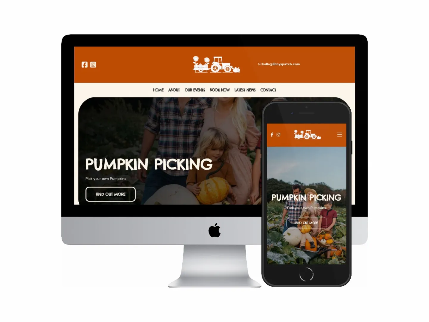 Desktop and mobile screenshots of the Libby’s Patch website