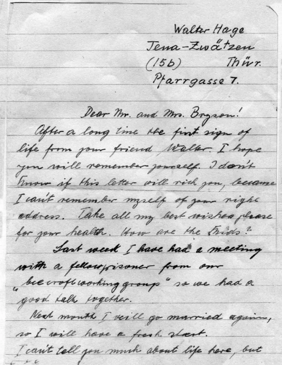 Walter Letter 1 Ed