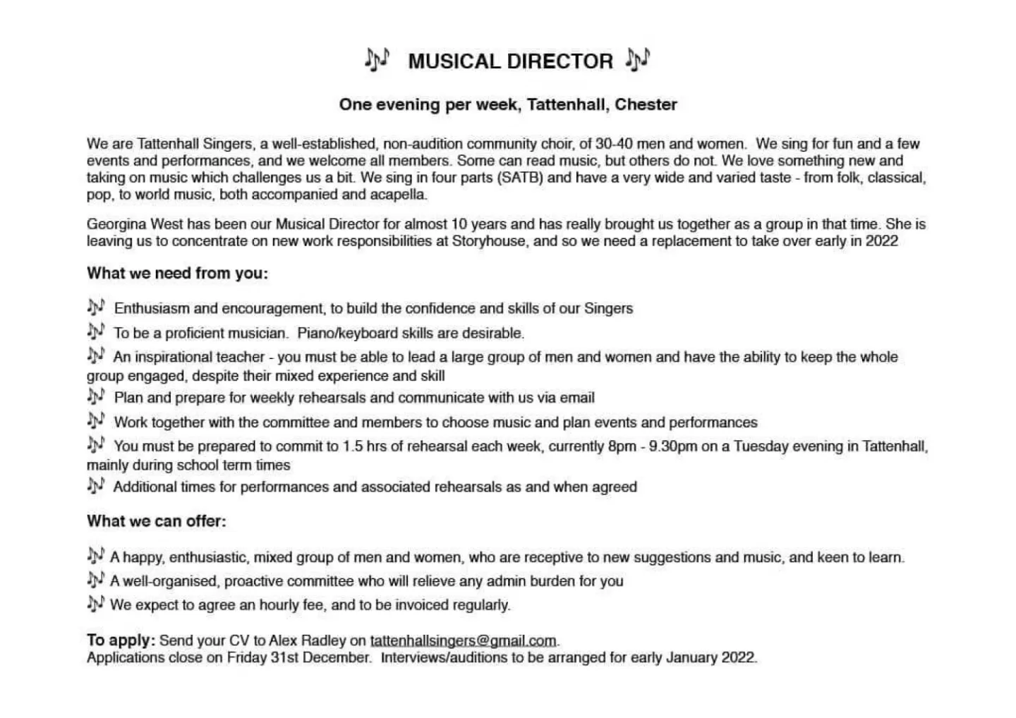 Musical Director