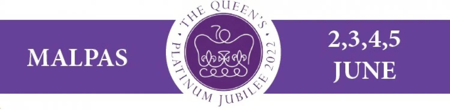 Malpas Platinum Jubilee Logo