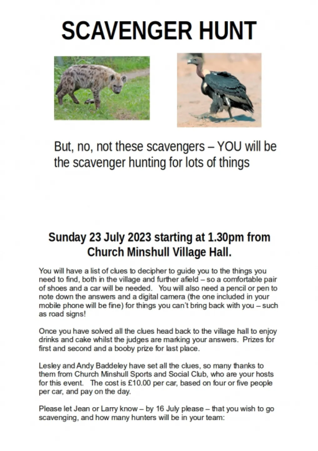 Scavenger Hunt 2023