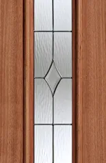 Hardwood Universal Sidelight Glazed 1L Zinc