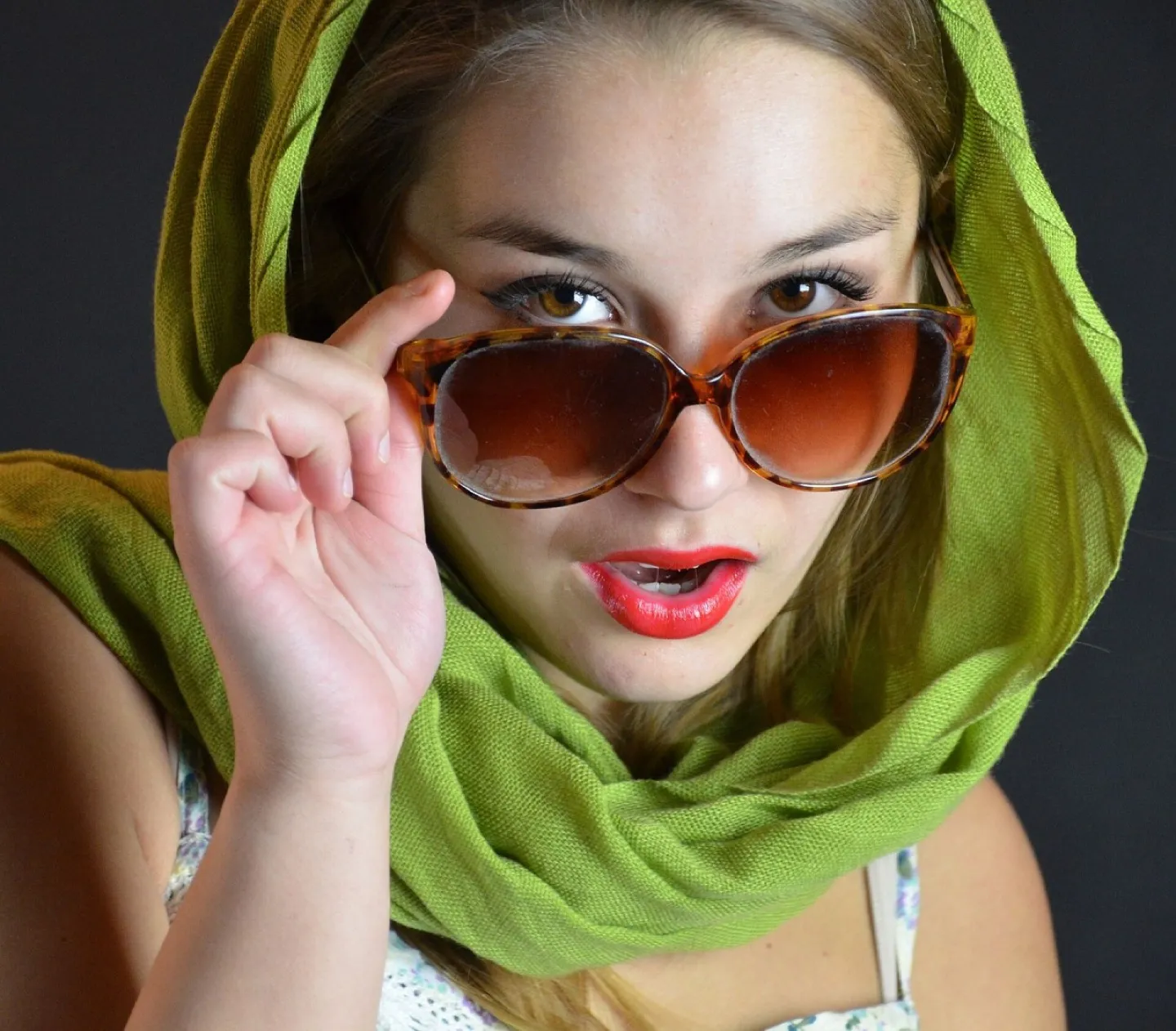 Sunglasses, cloth, face