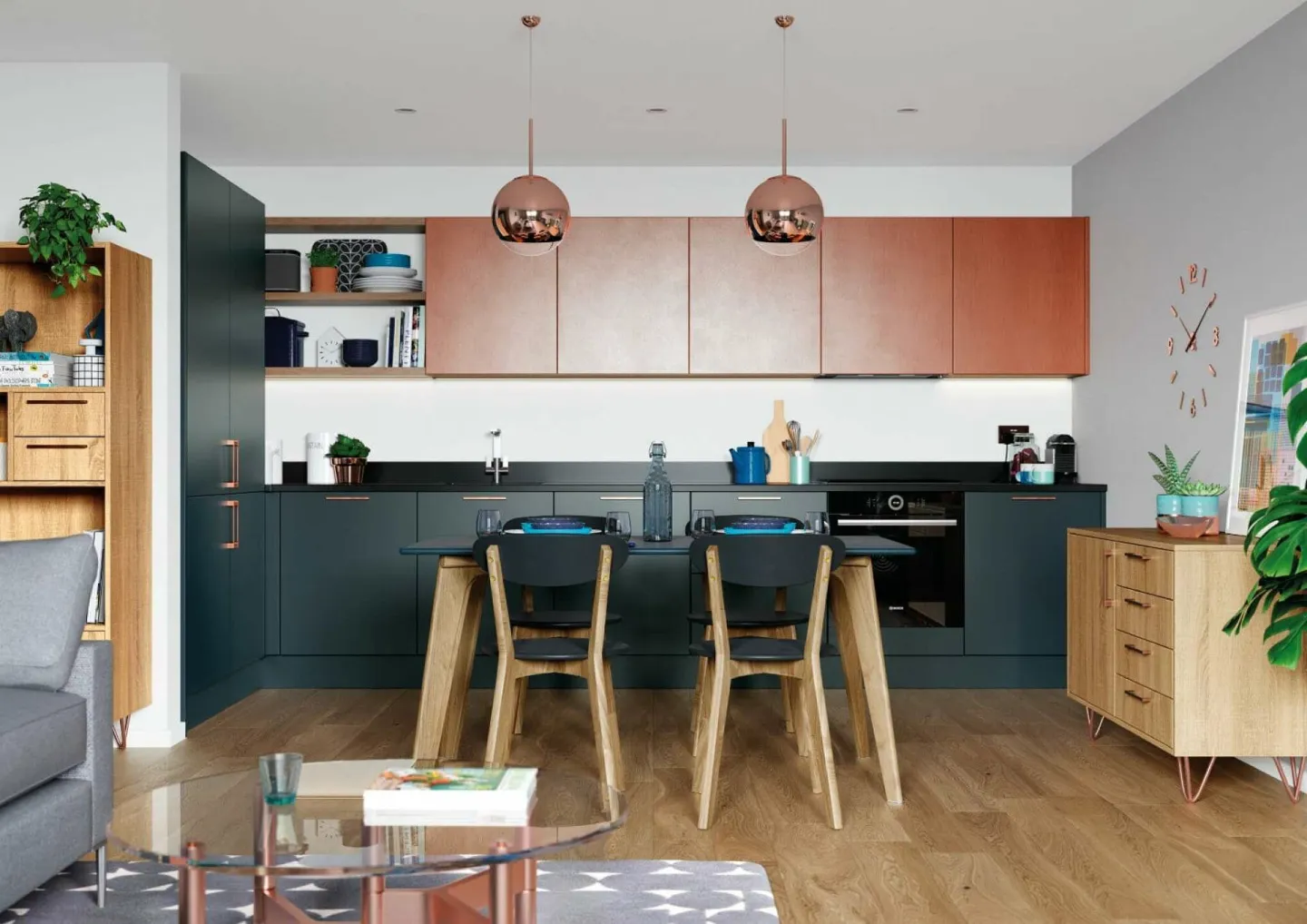 Alku Modern L-Shaped Matt Kitchen 1
