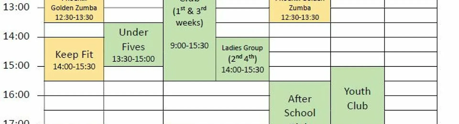 Lettings Schedule