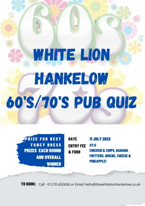 Wl Pub Quiz 60s 70s