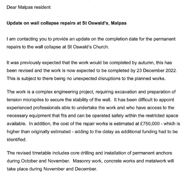 Church Wall update Oct 2022 1