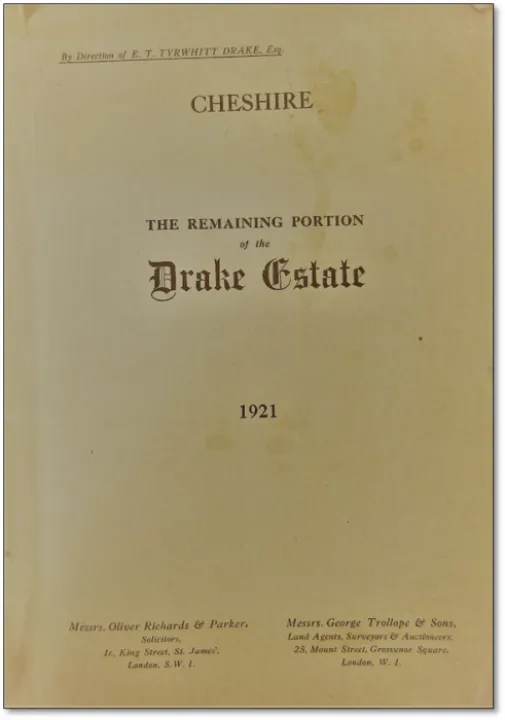 Drake Estate sale Catalogue