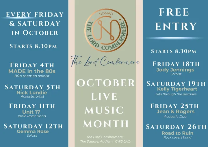 Live Music Sign (A4 (Landscape))