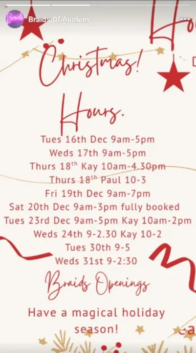 Braids Xmas