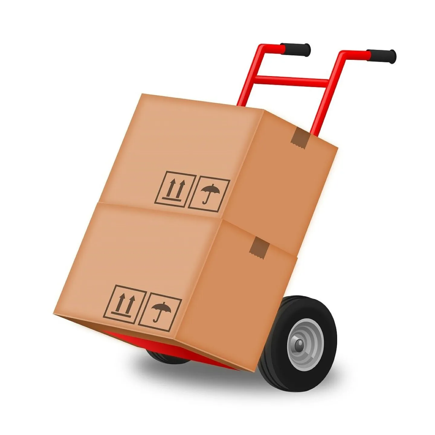 Hand truck, handtruck, hand cart, box, moving away