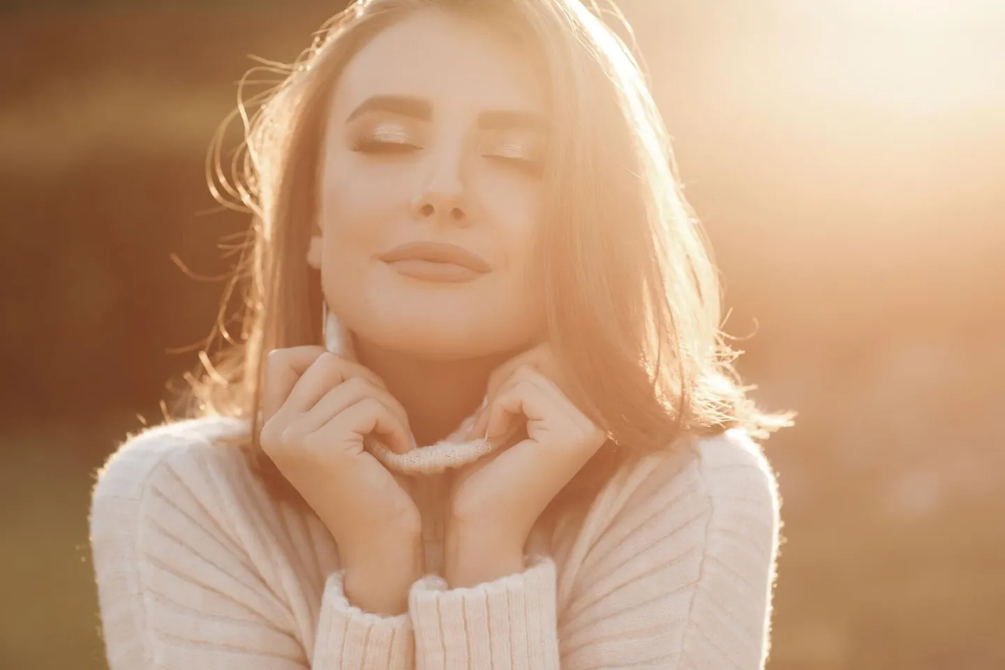 young pretty woman outdoor