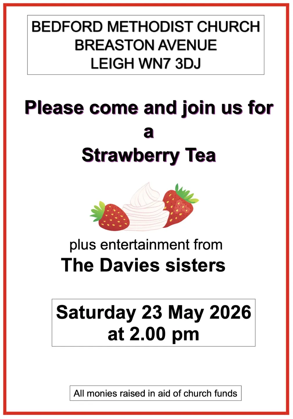 Strawberry Tea at Bedford (May 2026)