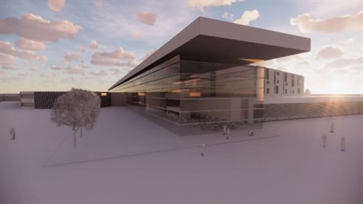 Architects impression of new Leighton Hospital