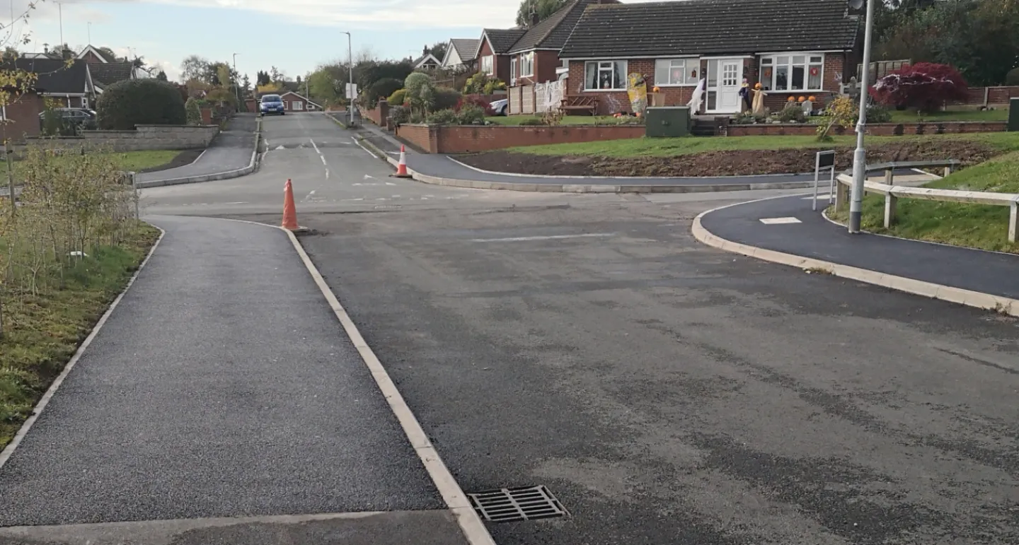 Roadworks at Hilary Drive