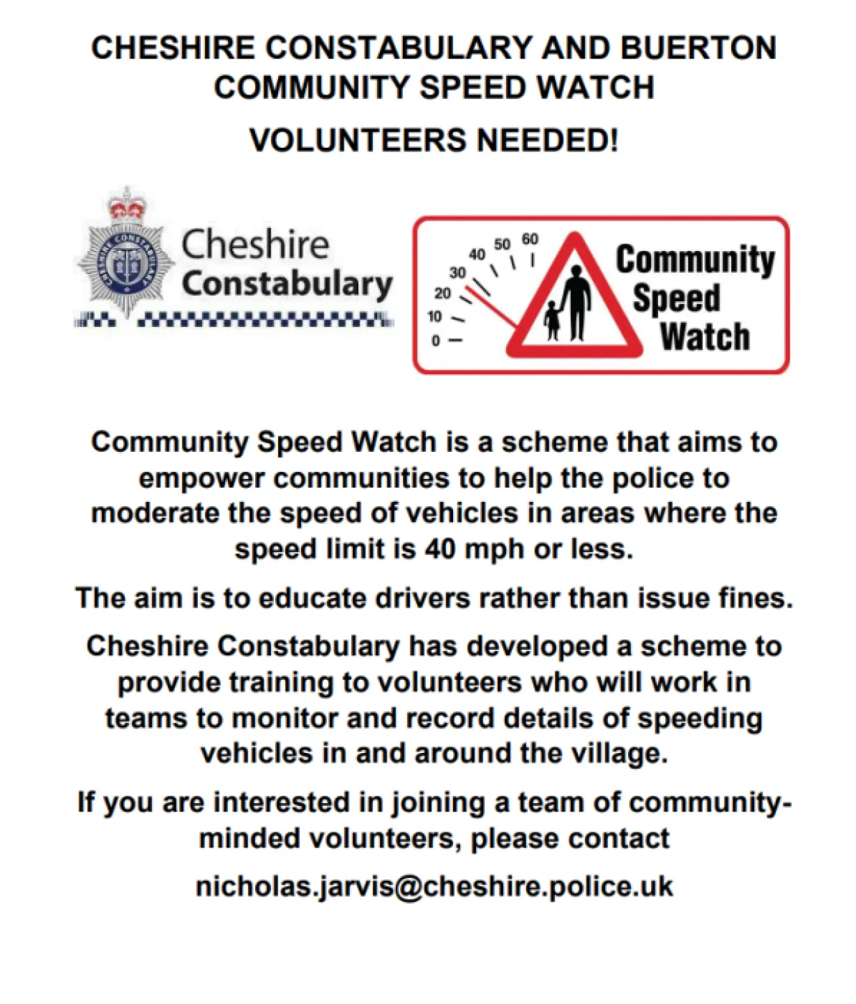 Buerton Speedwatch