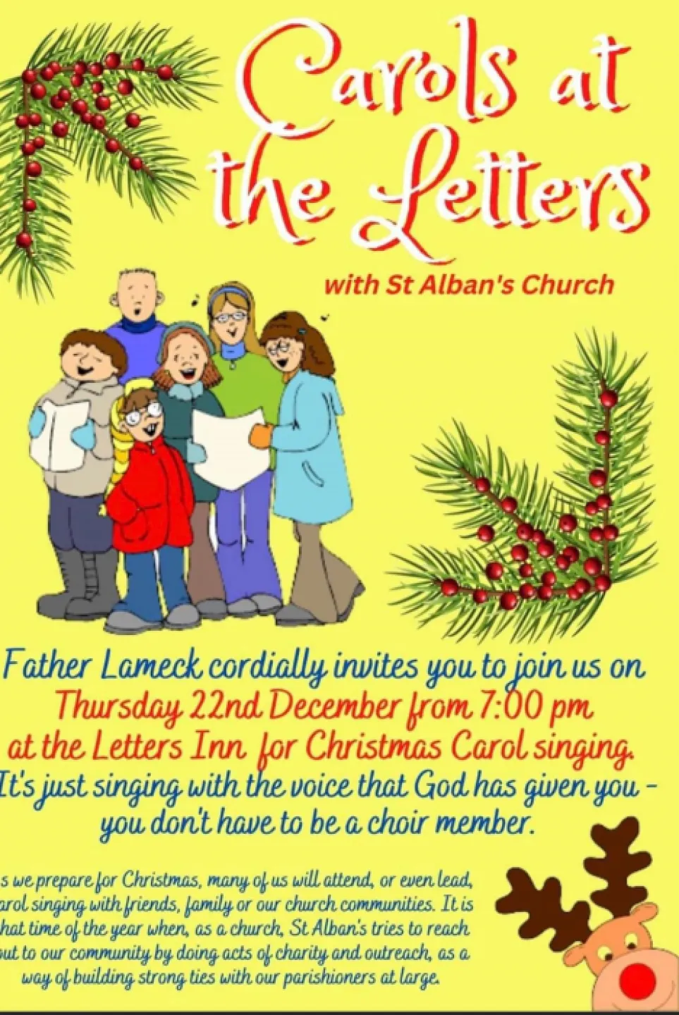 Carols at the Letters