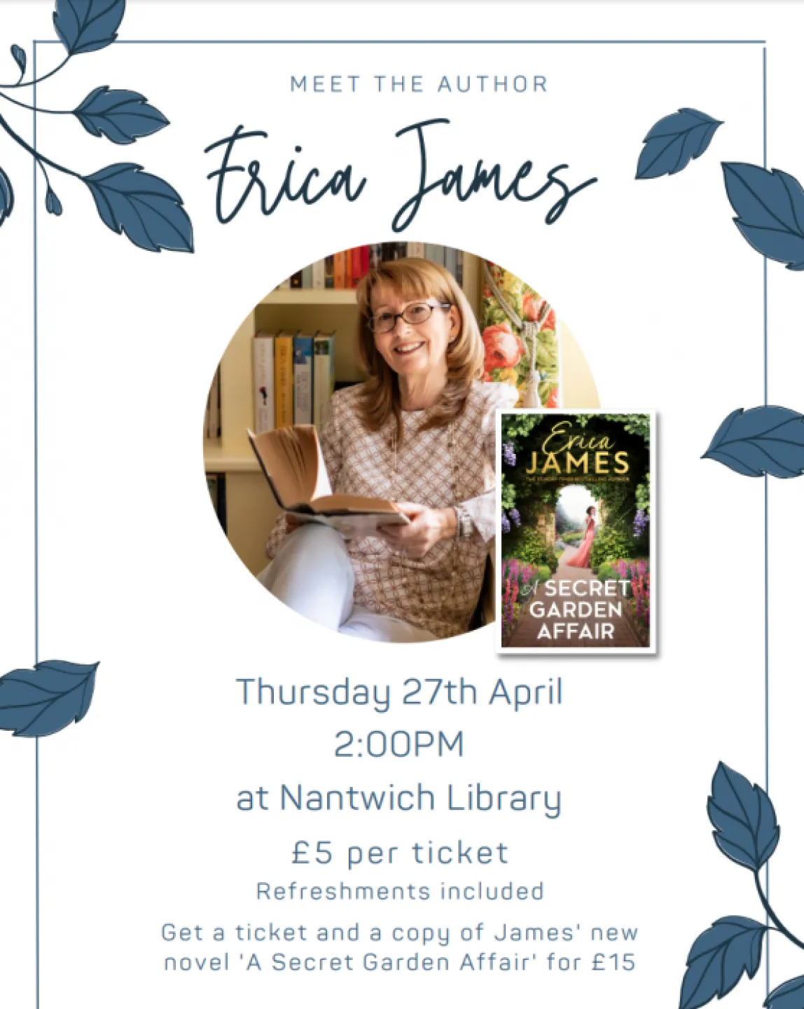 Erica James at Library