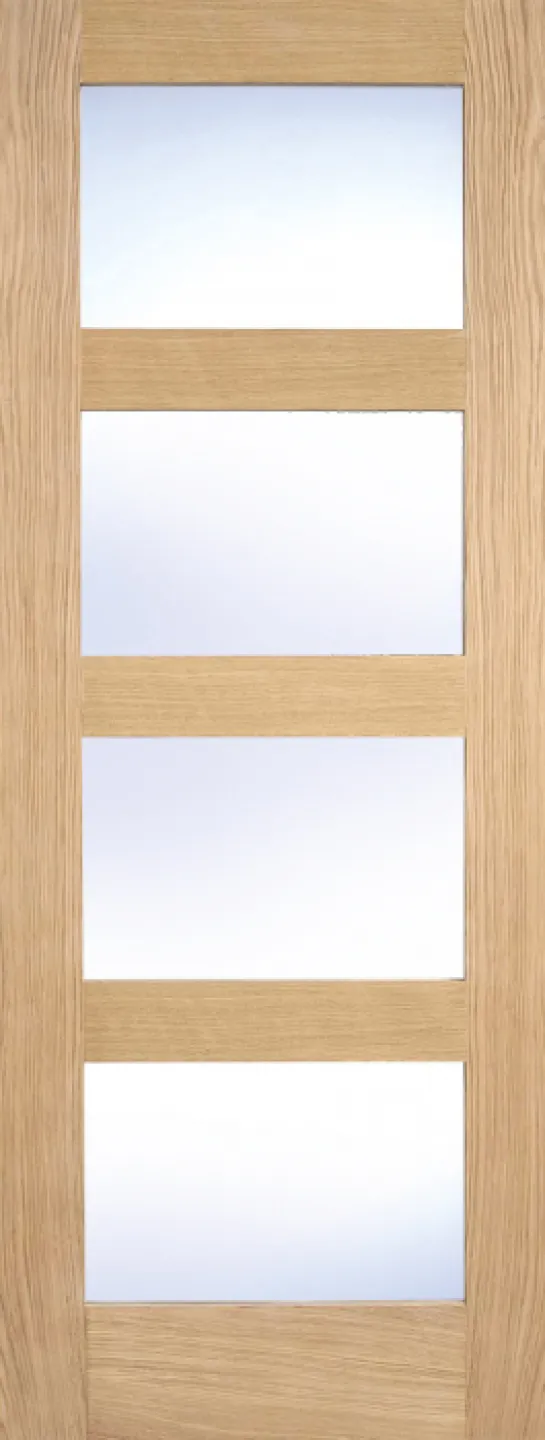 Oak Shaker Glazed 4L Clear Pre Finished