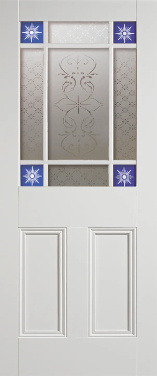 White Downham Unglazed 9 Light 2