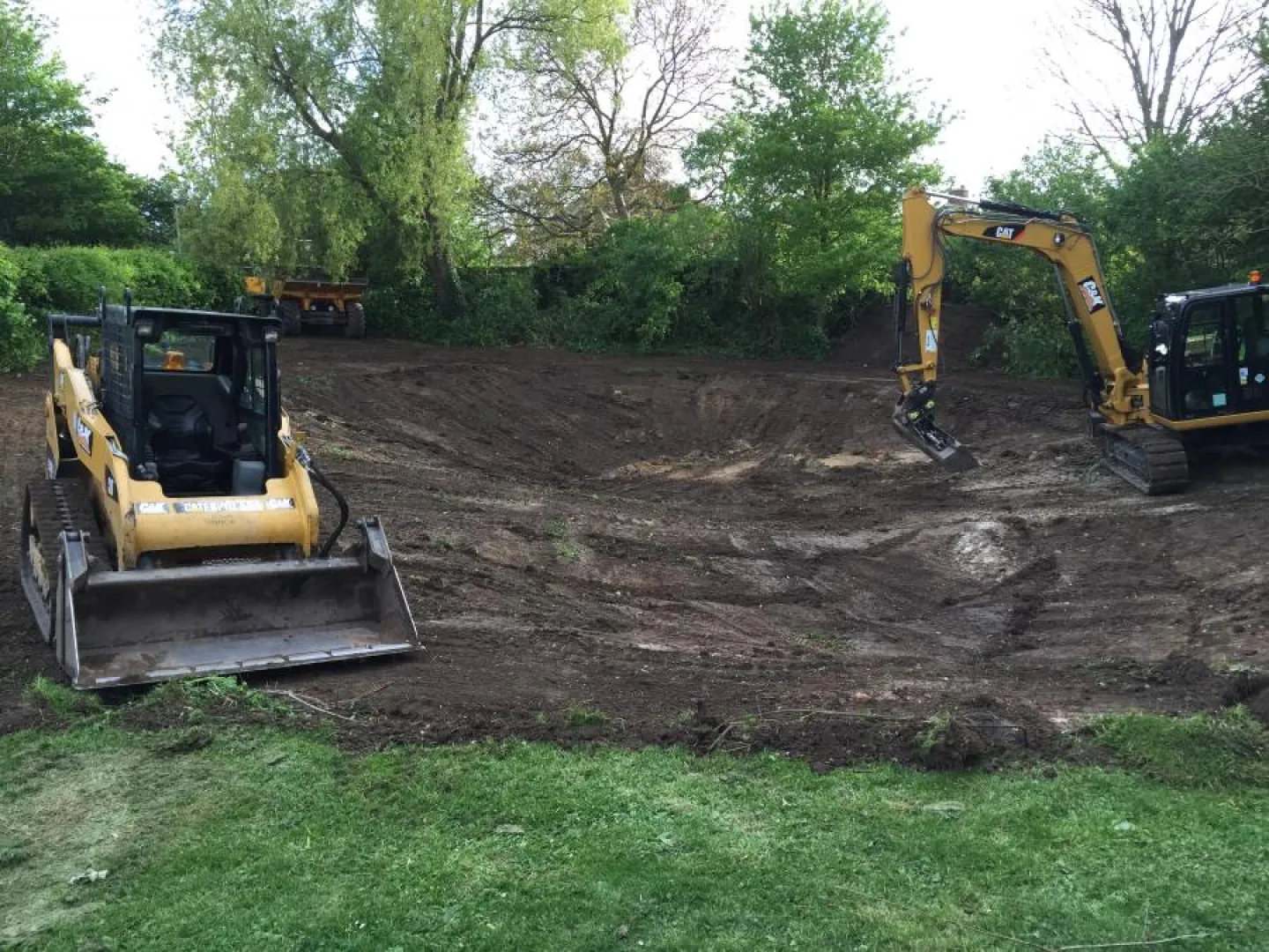 Clearing the site
