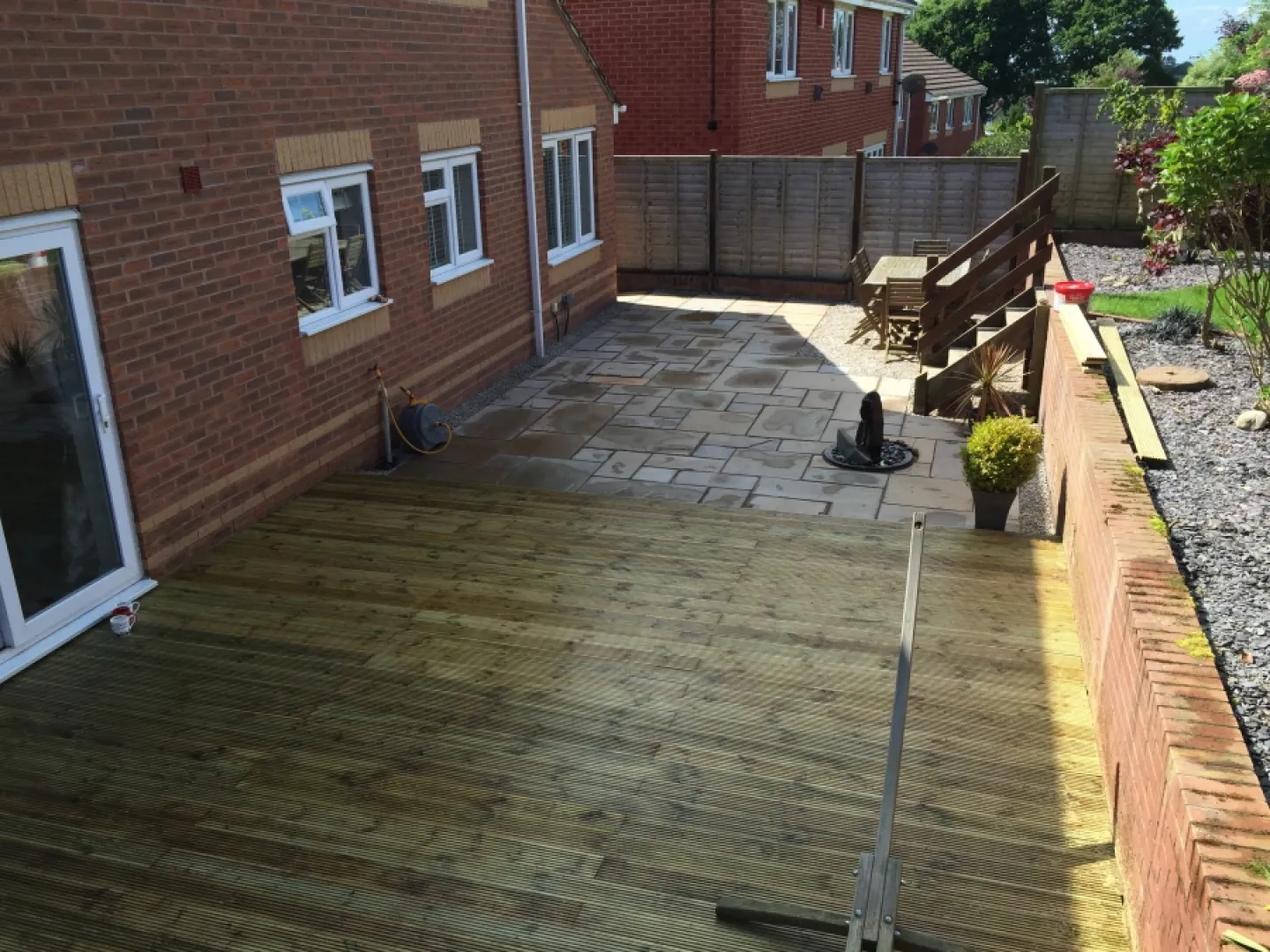 domestic block patio and boards