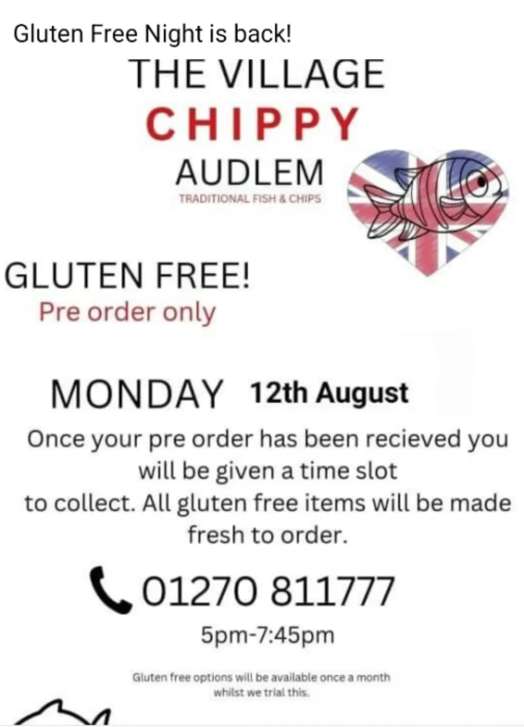 Gluten Free at the Chippy