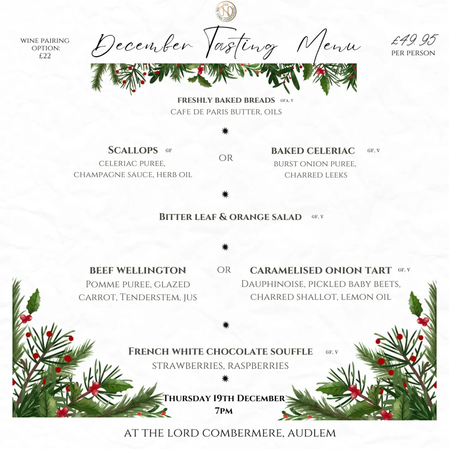 Dec Tasting Instagram Post