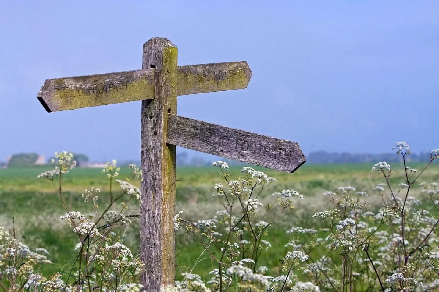 Signpost, wooden, pointer