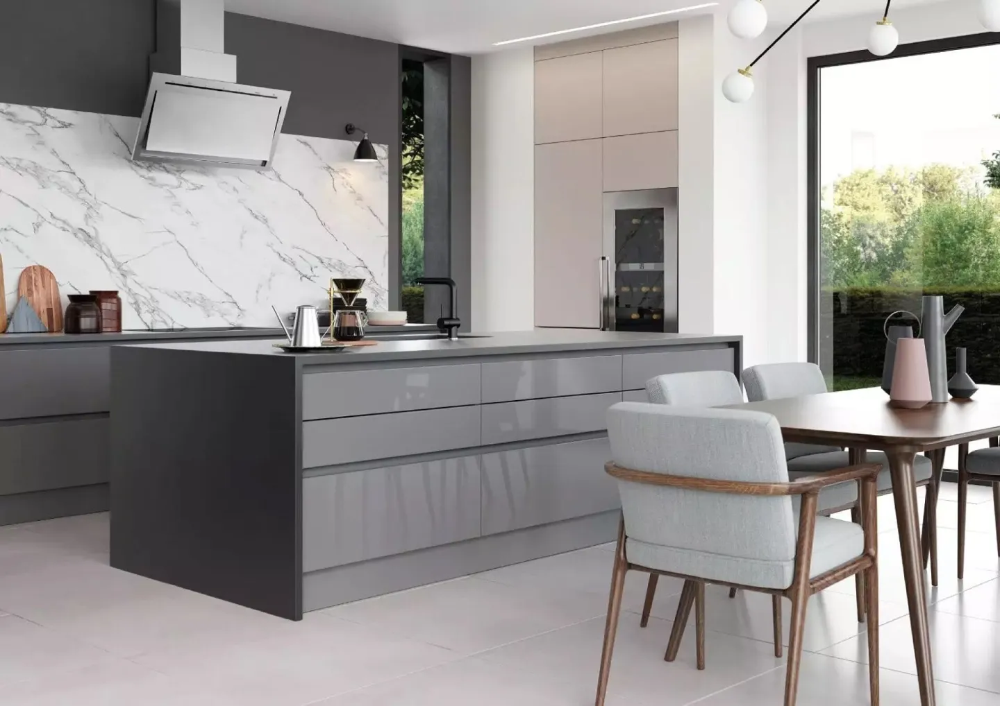 Alku Modern Grey Gloss Kitchen