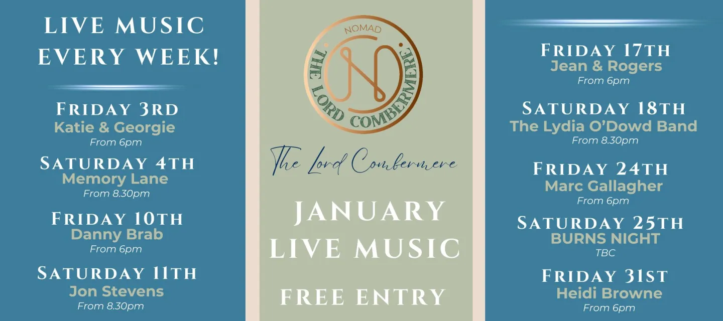 Jan Live Music Sign